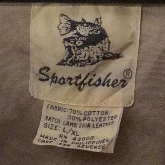 Sportfisher Fishing Vest Khaki 9 Pockets Size L/XL - Picture 7 of 7